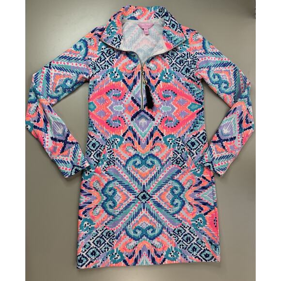 Lilly Pulitzer Skipper French Terry Dress XXS UPF 50 Solar Opposite Preppy Beach - Picture 6 of 16